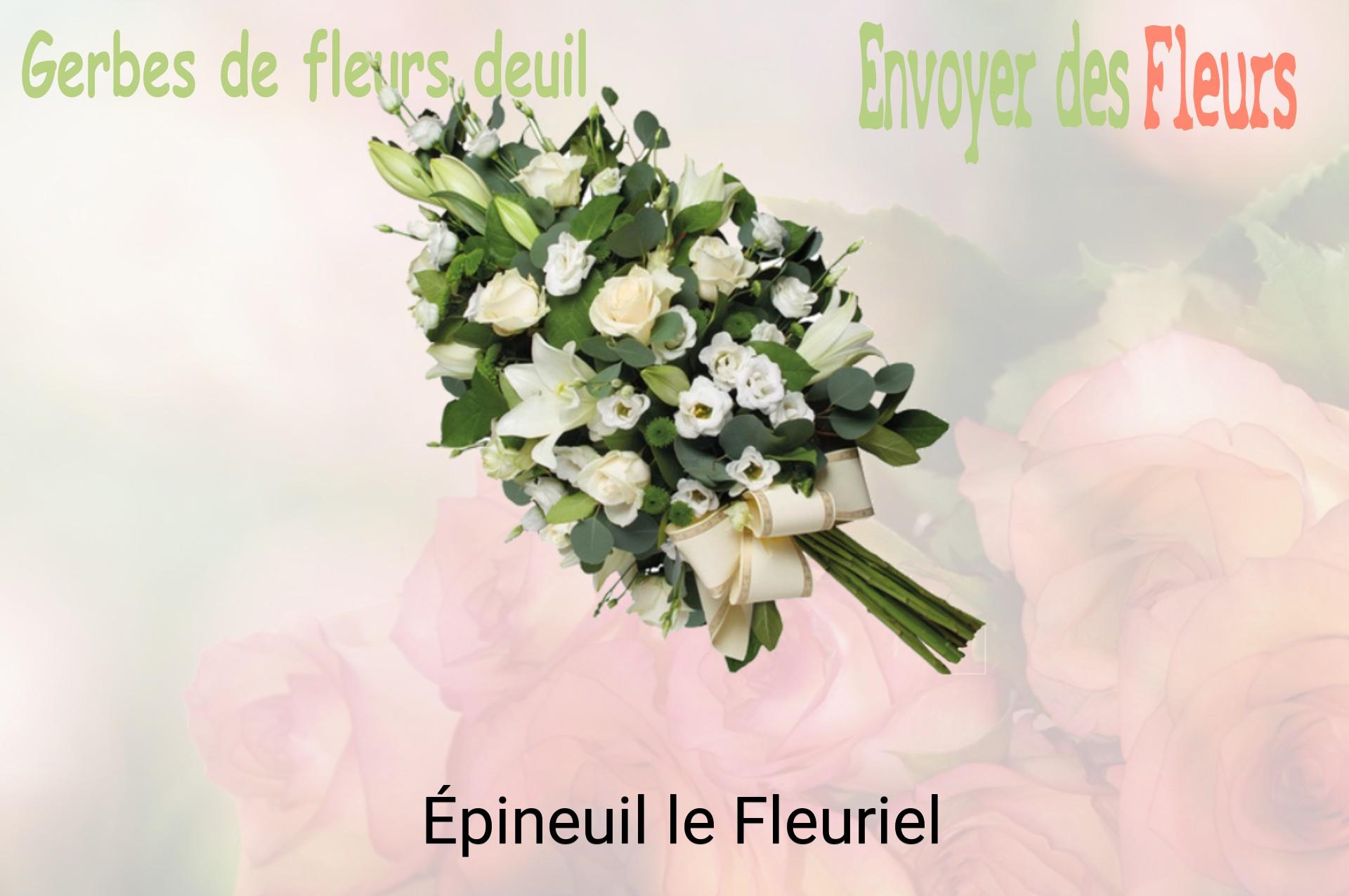 Gerbe de fleurs de deuil livrée à Épineuil-le-Fleuriel